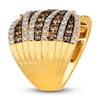 Thumbnail Image 4 of Le Vian Wrapped In Chocolate Diamond Ring 2-1/3 ct tw Round 14K Honey Gold