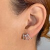 Thumbnail Image 3 of Shy Creation Diamond Cuff Earrings 1/2 ct tw Round/Pear 14K White Gold SC55020499
