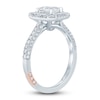 Thumbnail Image 2 of Pnina Tornai Diamond Engagement Ring 1-1/3 ct tw Emerald/Baguette/ Round 14K White Gold