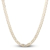 Thumbnail Image 1 of Solid Faux Pave Mariner Chain Necklace 14K Yellow Gold 20" 5.1mm