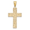 Thumbnail Image 3 of Flat Cross Pendant Necklace 14K Yellow Gold 18"