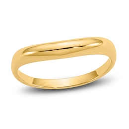High-Polish Wave Stack Ring 14K Yellow Gold