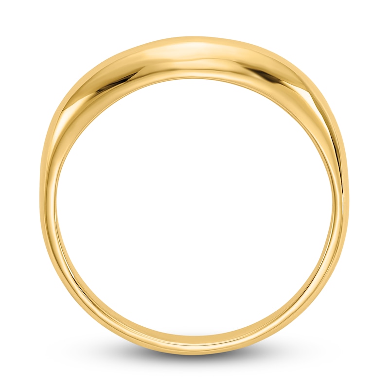 High-Polish Wave Stack Ring 14K Yellow Gold