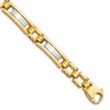 Thumbnail Image 1 of High-Polish Hollow Link Bracelet 14K Two-Tone Gold 8.5"