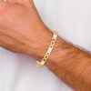 Thumbnail Image 4 of High-Polish Hollow Link Bracelet 14K Two-Tone Gold 8.5"