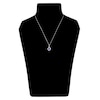 Thumbnail Image 4 of Natural Amethyst Pendant Necklace 1/6 ct tw Diamonds 14K White Gold 18"