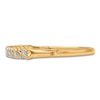Diamond Bangle Bracelet 1/2 ct tw Round 14K Yellow Gold 7"