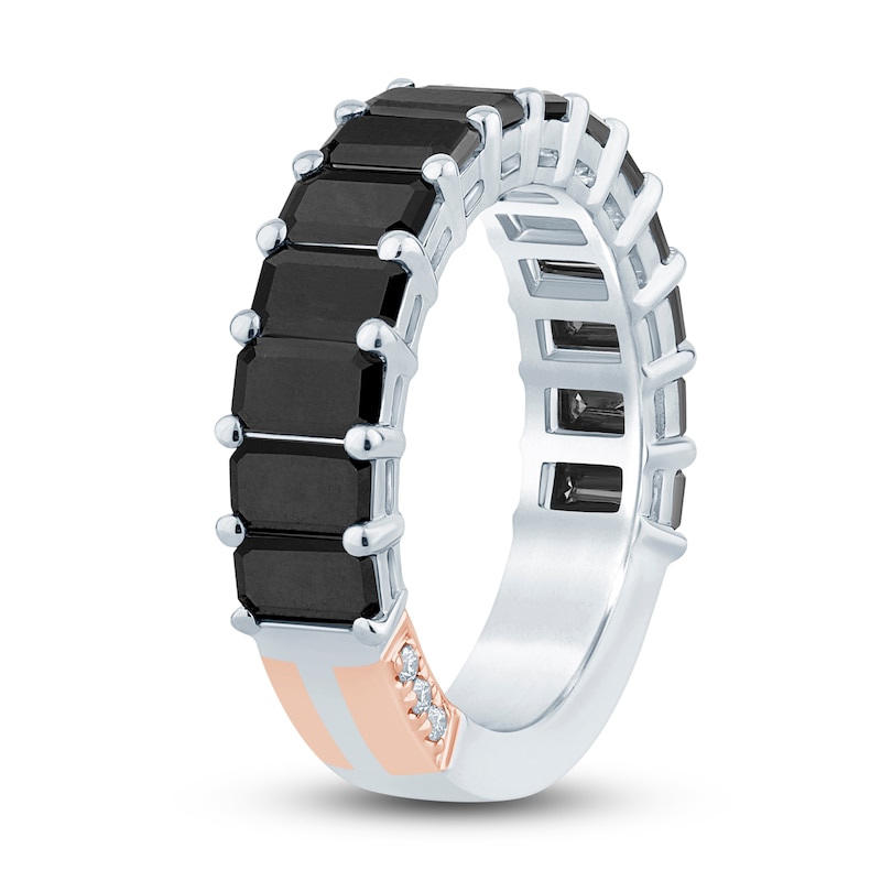 Main Image 2 of Pnina Tornai Black Diamond Eternity Ring 4 ct tw Emerald 14K White Gold