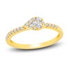 Thumbnail Image 1 of Diamond Teardrop Ring 1/4 ct tw Round 10K Yellow Gold
