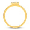 Thumbnail Image 2 of Diamond Teardrop Ring 1/4 ct tw Round 10K Yellow Gold