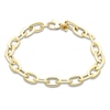 Thumbnail Image 0 of Italia D'Oro Hollow Graduated Link Bracelet 14K Yellow Gold 7.5"