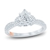 Thumbnail Image 1 of Pnina Tornai Lab-Grown Diamond Engagement Ring 2 ct tw Pear/Marquise/ Round 14K White Gold