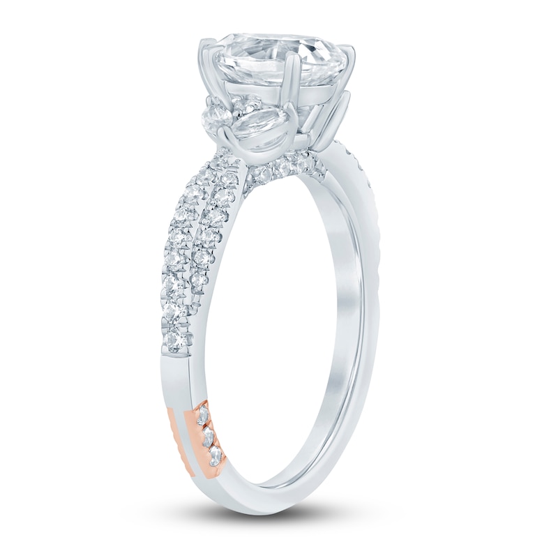 Main Image 2 of Pnina Tornai Lab-Grown Diamond Engagement Ring 2 ct tw Pear/Marquise/ Round 14K White Gold
