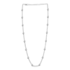 Thumbnail Image 1 of Diamond Station Necklace 2-1/8 ct tw Round 14K White Gold 18"