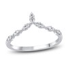 Thumbnail Image 1 of Diamond Chevron Ring 1/6 ct tw Round 14K White Gold