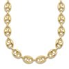 Thumbnail Image 1 of High-Polish Puffy Mariner Link Necklace 14K Yellow Gold 18" 8.4mm