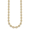 Thumbnail Image 2 of High-Polish Puffy Mariner Link Necklace 14K Yellow Gold 18" 8.4mm