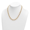 Thumbnail Image 3 of High-Polish Puffy Mariner Link Necklace 14K Yellow Gold 18" 8.4mm
