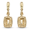 Thumbnail Image 3 of Natural Opal & Diamond Drop Earrings 1/3 ct tw 14K Yellow Gold