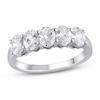 Thumbnail Image 1 of Lab-Grown Diamond Anniversary Band 1-1/2 ct tw Oval 14K White Gold
