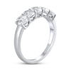 Thumbnail Image 2 of Lab-Grown Diamond Anniversary Band 1-1/2 ct tw Oval 14K White Gold