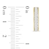 Thumbnail Image 2 of Men's Lab-Grown Diamond Hoop Earrings 5/8 ct tw Round 14K Yellow Gold