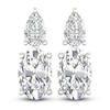 Thumbnail Image 1 of Oval & Pear-Cut Lab-Grown Diamond Earrings 3 ct tw 14K White Gold