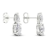Thumbnail Image 3 of Oval & Pear-Cut Lab-Grown Diamond Earrings 3 ct tw 14K White Gold