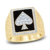 Thumbnail Image 0 of Men's Diamond Poker Ring 5/8 ct tw Round 14K Yellow Gold