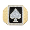 Thumbnail Image 2 of Men's Diamond Poker Ring 5/8 ct tw Round 14K Yellow Gold