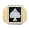 Thumbnail Image 3 of Men's Diamond Poker Ring 5/8 ct tw Round 14K Yellow Gold