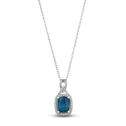 Le Vian Natural Topaz & Diamond Necklace 1/3 ct tw 14K Vanilla Gold