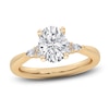 Thumbnail Image 1 of Lab-Grown Diamond Oval-Cut Engagement Ring 2 ct tw 14K Yellow Gold