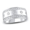 Thumbnail Image 1 of Lab-Grown Diamond Men's Wedding Band 1-1/4 ct tw 14K White Gold