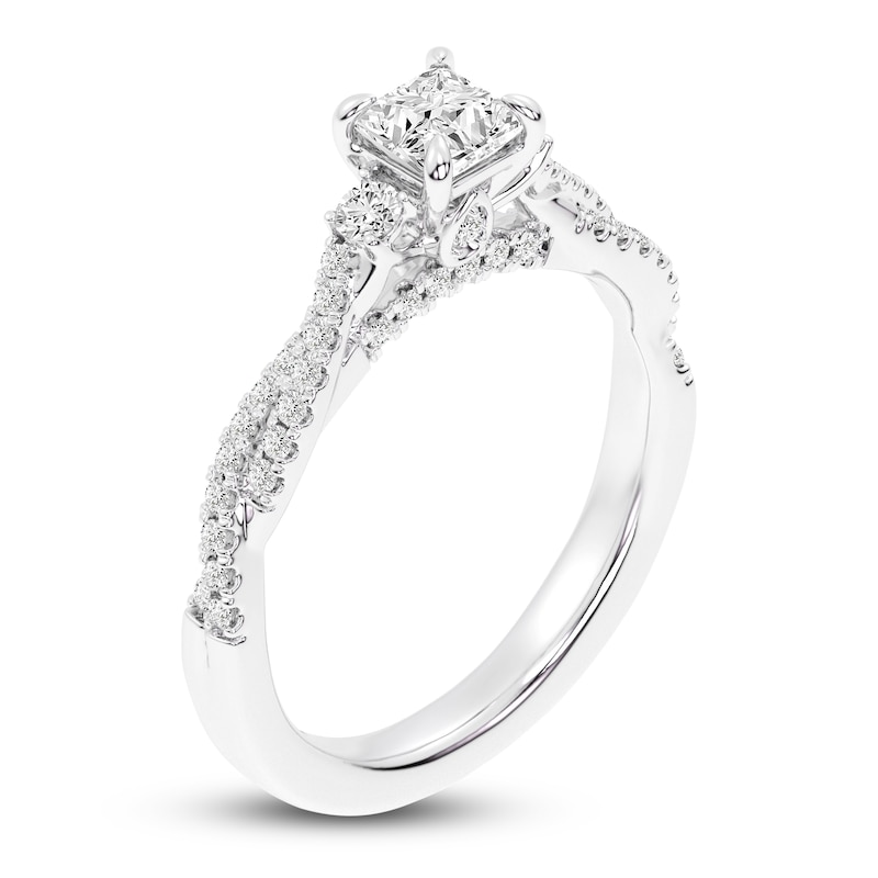 Main Image 2 of Princess Diamond Engagement Ring 3/4 ct tw 14K White Gold