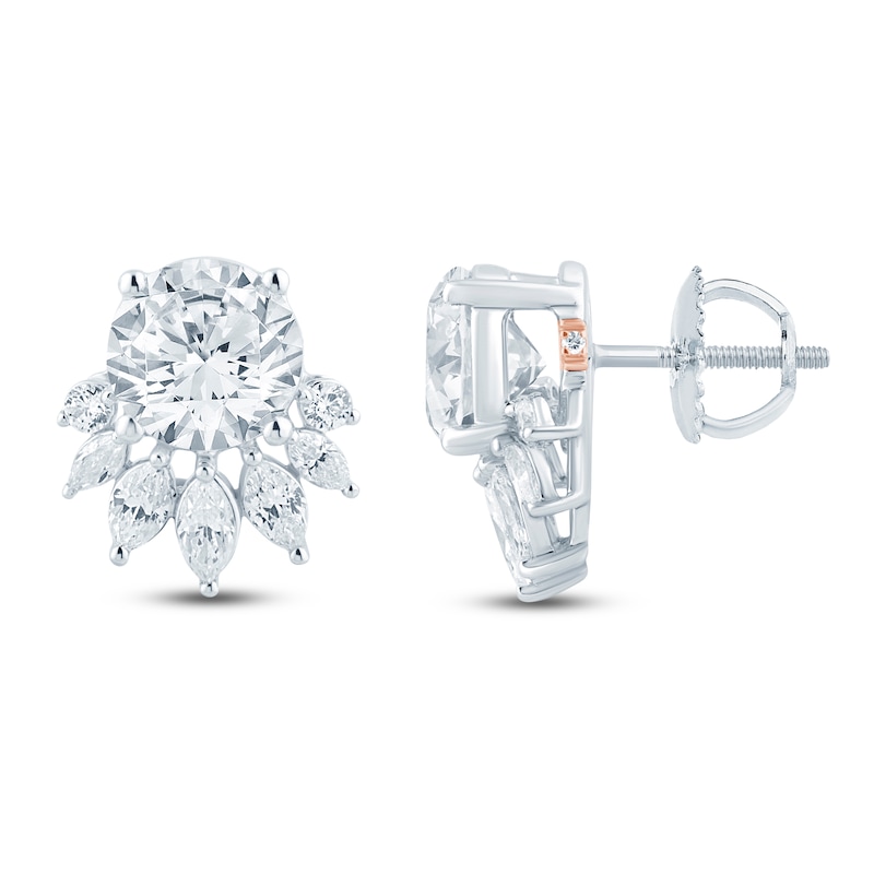 Main Image 1 of Pnina Tornai Lab-Grown Diamond Spray Stud Earrings 5 ct tw 14K White Gold