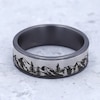 Thumbnail Image 4 of Mountain Scene Comfort Fit Wedding Band Tantalum & Titanium 7.5mm