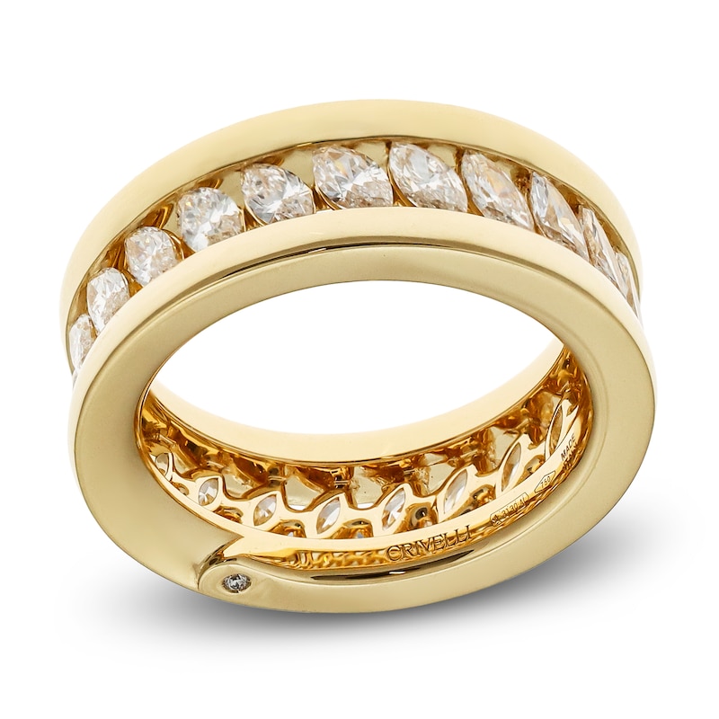 Main Image 1 of Crivelli Marquise-Cut Diamond Eternity Ring 2-1/3 ct tw 18K Yellow Gold