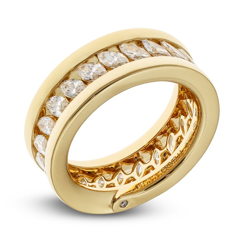 Main Image 2 of Crivelli Marquise-Cut Diamond Eternity Ring 2-1/3 ct tw 18K Yellow Gold