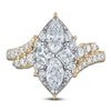 Thumbnail Image 3 of Brilliant Moments Marquise, Round & Princess-Cut Multi-Diamond Bypass Engagement Ring 2 ct tw 14K Two-Tone Gold