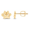 Thumbnail Image 1 of Children's Paw Print Stud Earrings 14K Yellow Gold