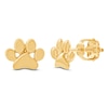 Thumbnail Image 2 of Children's Paw Print Stud Earrings 14K Yellow Gold