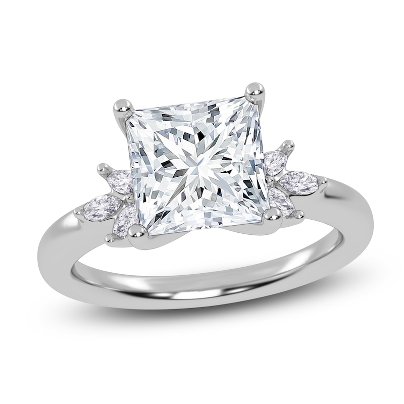 Main Image 1 of Princess-Cut Created By Jared Studio Lab-Grown Diamond Engagement Ring 2-1/6 ct tw 14K White Gold
