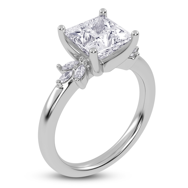 Main Image 2 of Princess-Cut Created By Jared Studio Lab-Grown Diamond Engagement Ring 2-1/6 ct tw 14K White Gold