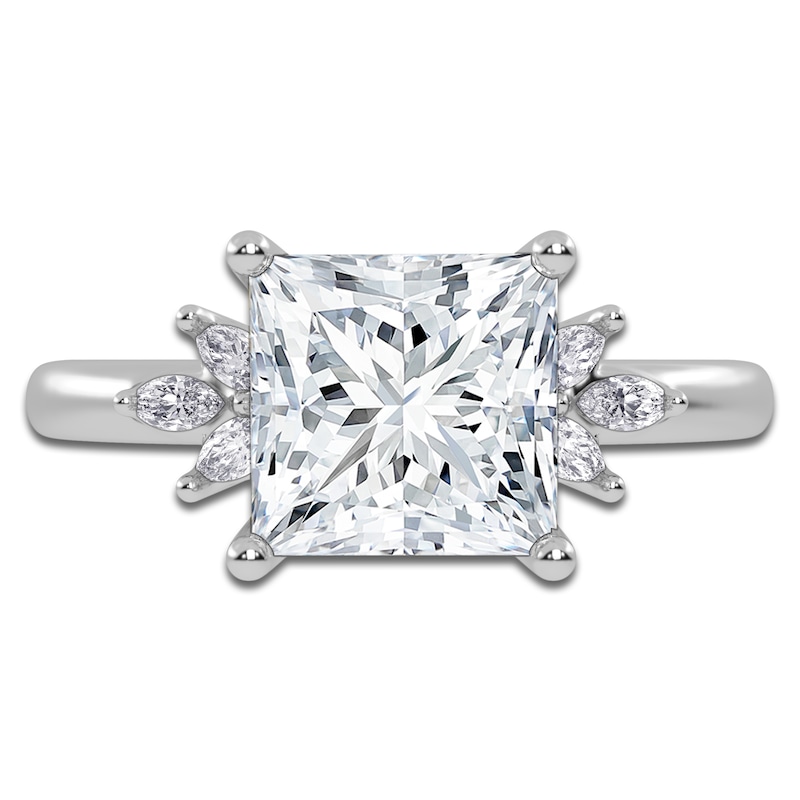Main Image 3 of Princess-Cut Created By Jared Studio Lab-Grown Diamond Engagement Ring 2-1/6 ct tw 14K White Gold