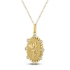 Thumbnail Image 2 of Poppy Birth Flower Diamond Necklace 1/4 ct tw 10K Yellow Gold 18"