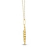 Thumbnail Image 3 of Poppy Birth Flower Diamond Necklace 1/4 ct tw 10K Yellow Gold 18"