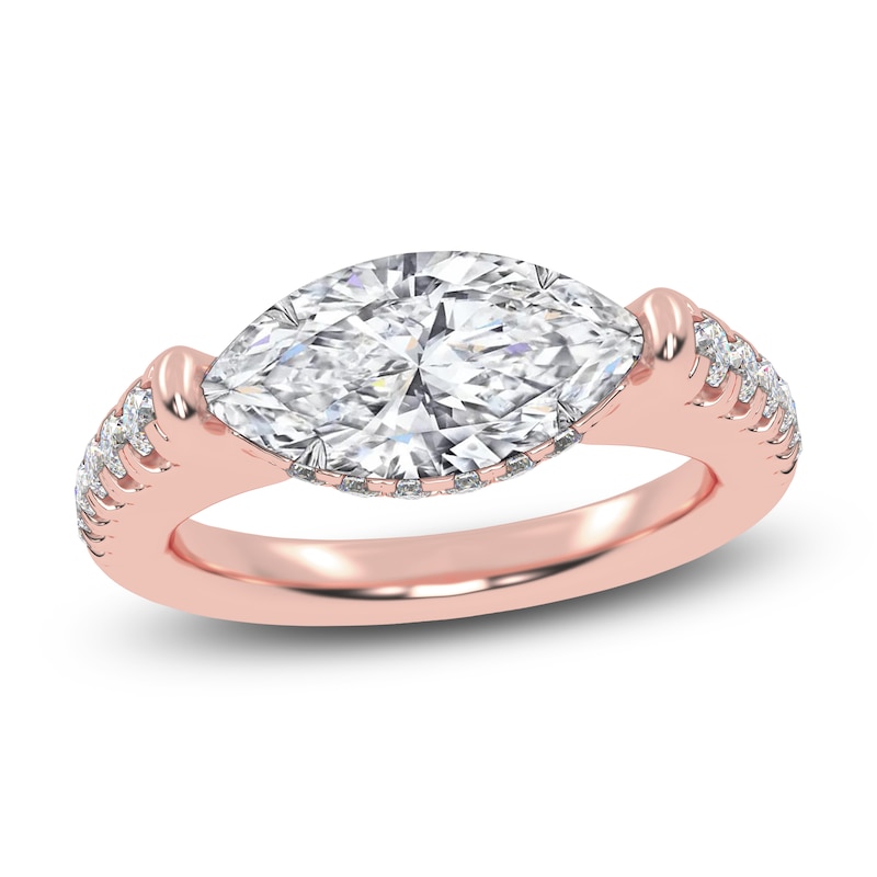 Main Image 1 of Marquise-Cut Created By Jared Studio Lab-Grown Diamond Engagement Ring 2-1/3 ct tw 14K Rose Gold
