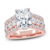 Thumbnail Image 1 of Radiant-Cut Created By Jared Studio Lab-Grown Diamond Engagement Ring 3-3/4 ct tw 14K Rose Gold