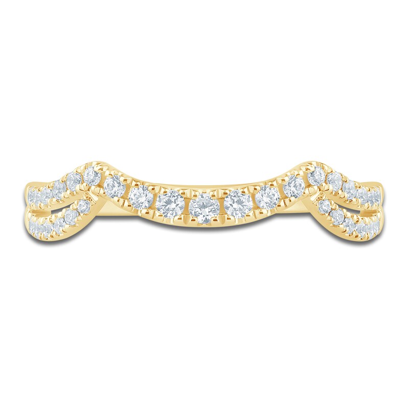 Main Image 3 of Pnina Tornai Diamond Split Shank Contour Wedding Band 1/3 ct tw 14K Yellow Gold